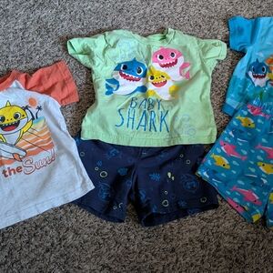 Baby Shark Themed Kids Clothing Set